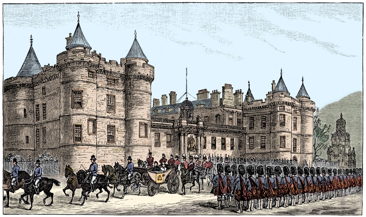 Kuningatar lähtee Holyrood Palacesta, Edinburghista, 1886, 1900 tekijältä Unbekannt