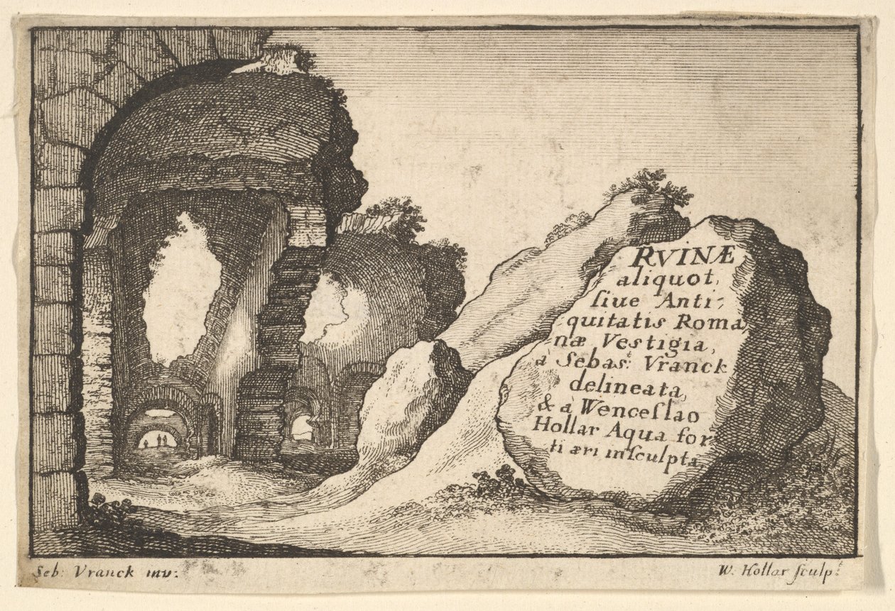 Otsikko: Roman Ruins, ca. 1650. tekijältä Unbekannt