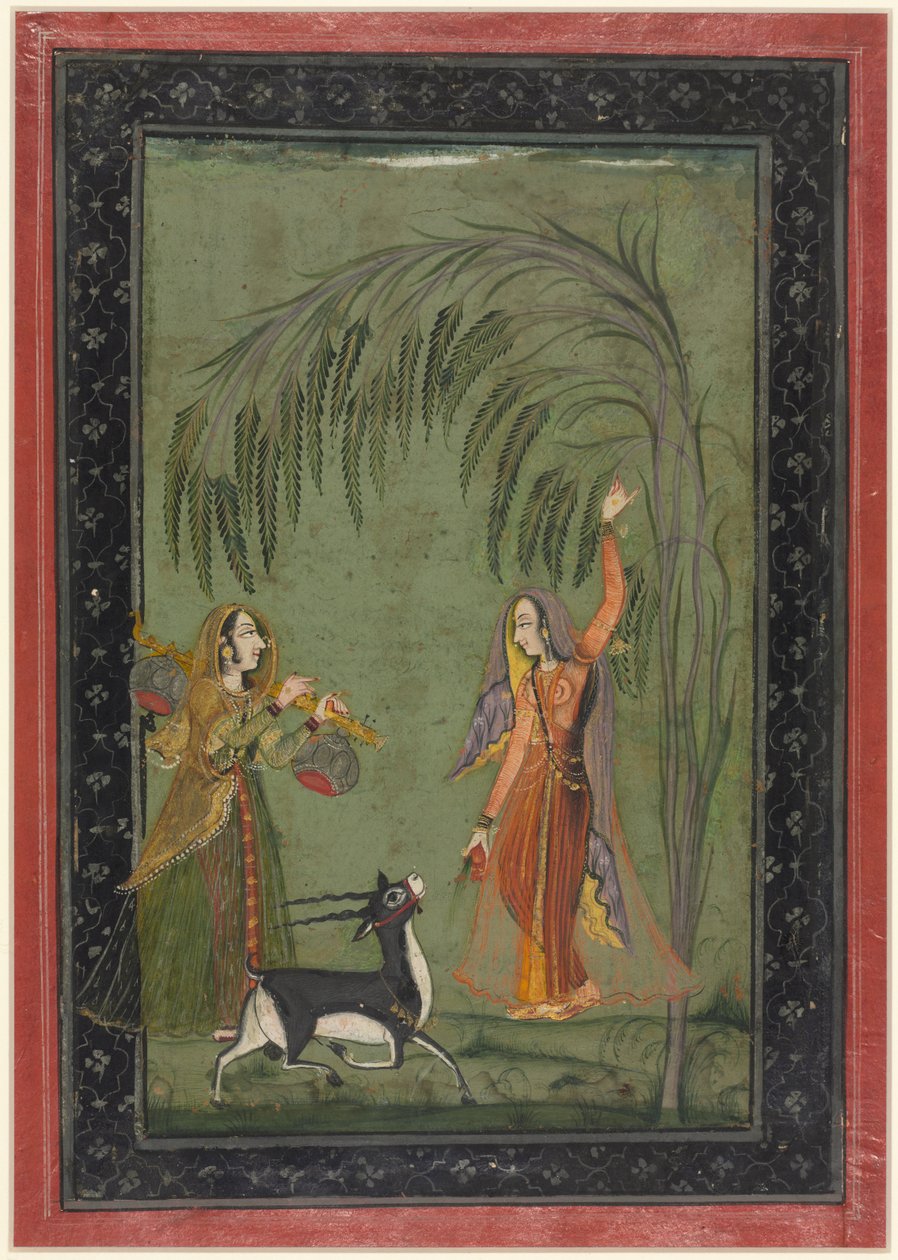 Todi Ragini, Ragamala-sarjasta, c. 1750-1775. tekijältä Unbekannt