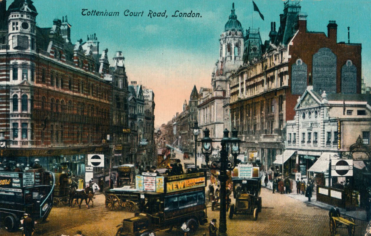 Tottenham Court Road, Lontoo, 1915, 1900-1930 tekijältä Unbekannt