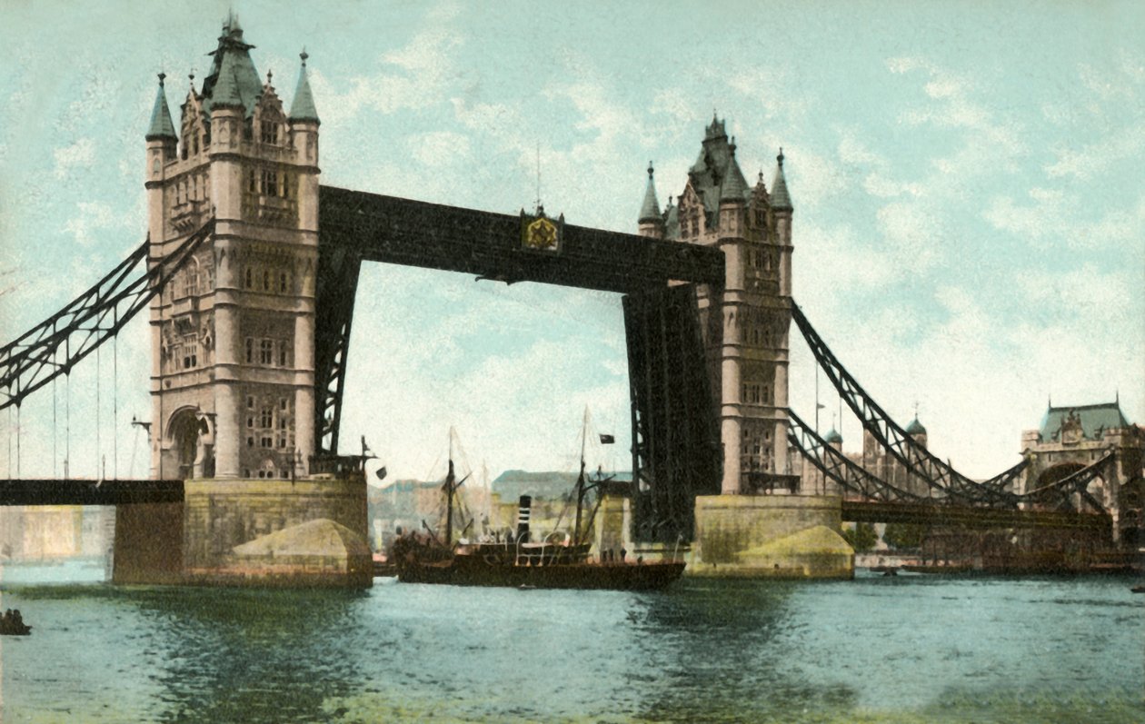 Tower Bridge, Lontoo, 1906. tekijältä Unbekannt