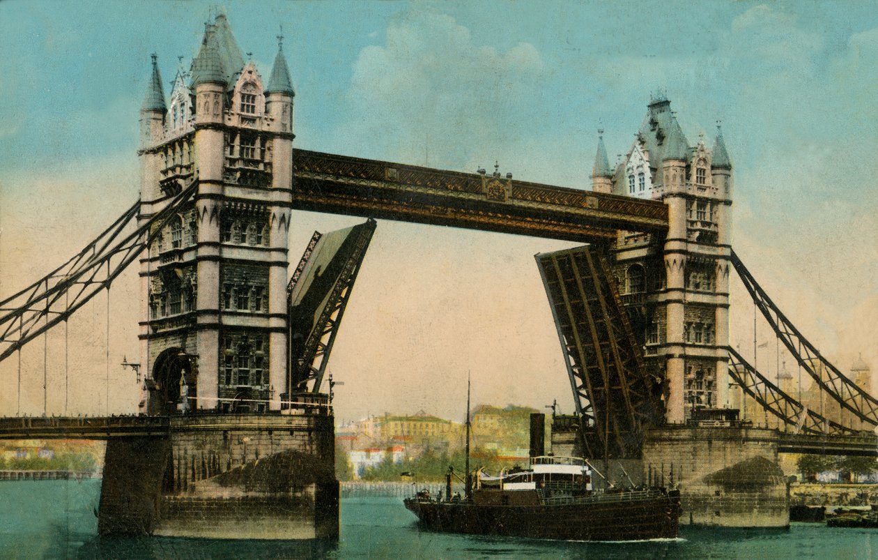 Tower Bridge, Lontoo, 1915. tekijältä Unbekannt