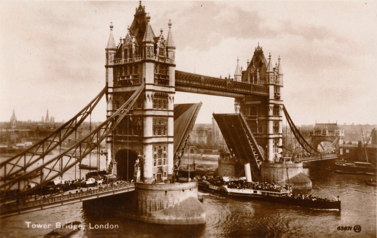 Tower Bridge, Lontoo, 1910 tekijältä Unbekannt