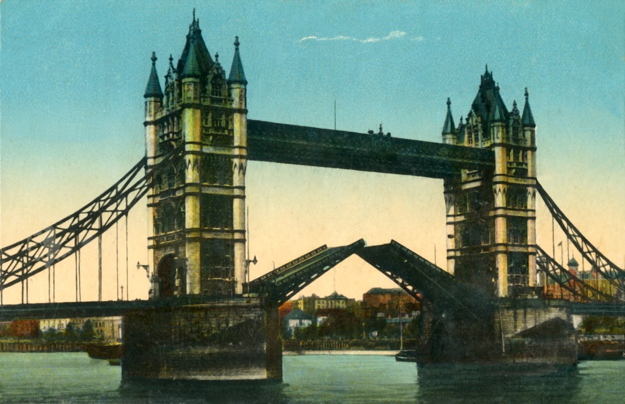 Tower Bridge, Lontoo, 1910. tekijältä Unbekannt