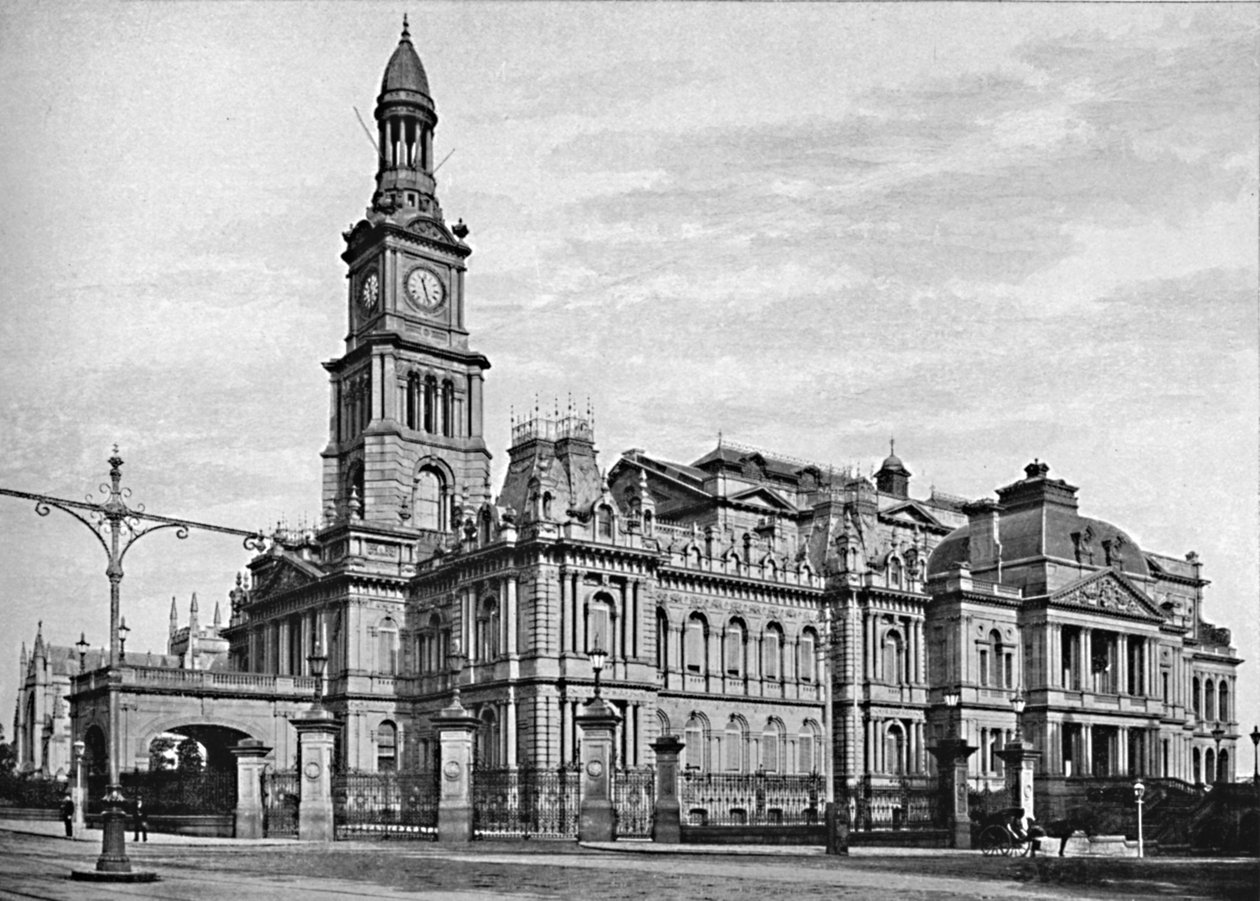 Kaupungintalo, Sydney, c1900. tekijältä Unbekannt