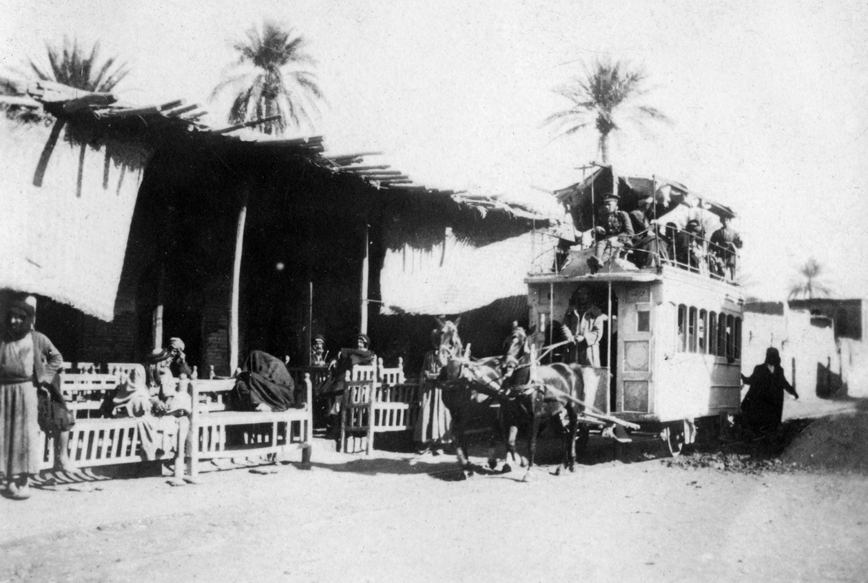 Raitiovaunu, Kazimain-tie, Bagdad, Irak, 1917-1919 tekijältä Unbekannt