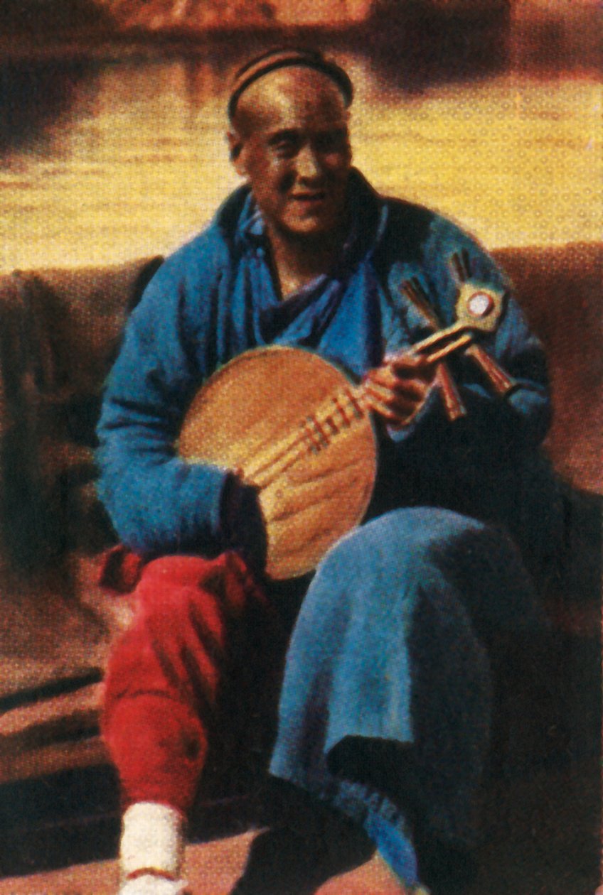 Matkustava muusikko, Kiina, 1928. tekijältä Unbekannt