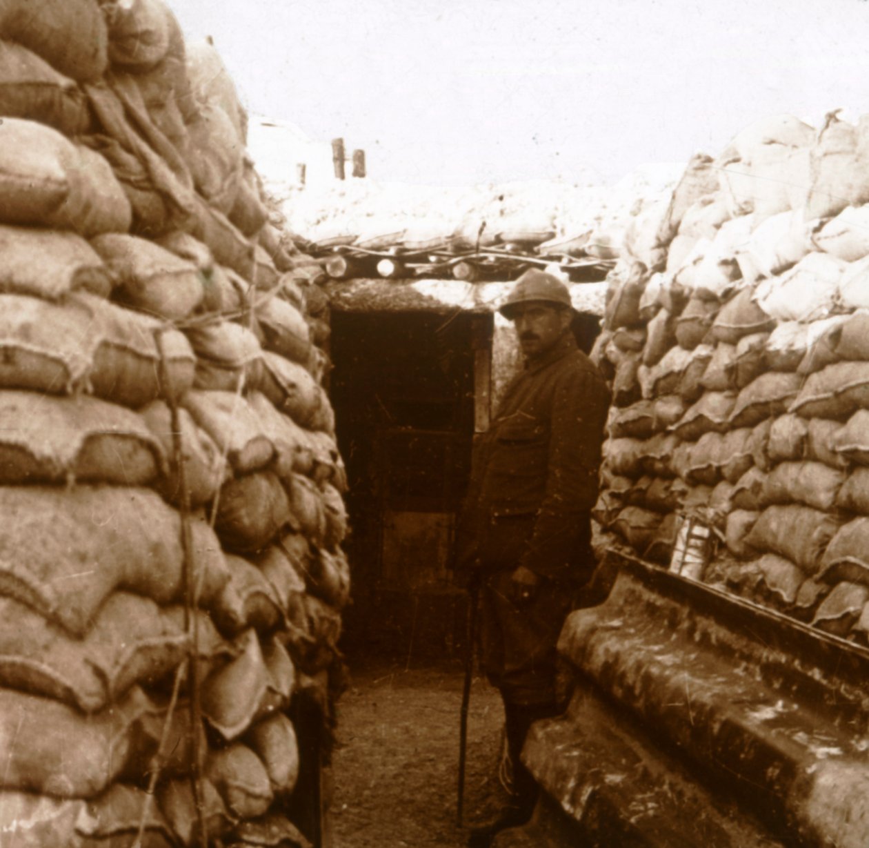 Kaivannot Champagnessa, Pohjois-Ranskassa, c1914-c1918 tekijältä Unbekannt