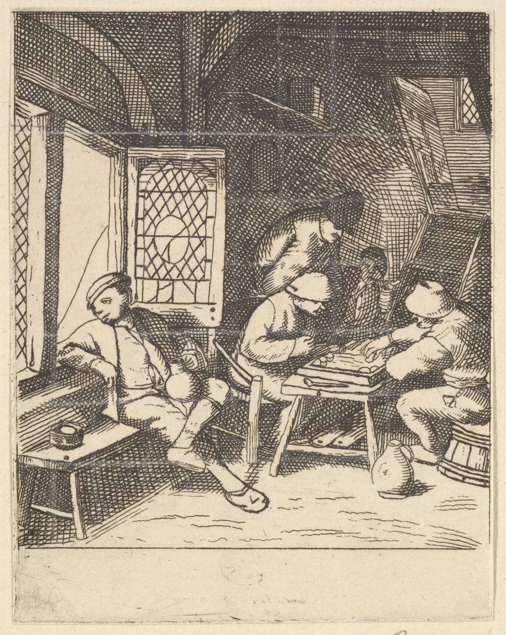Tric Trac Players, 1610-85. tekijältä Unbekannt