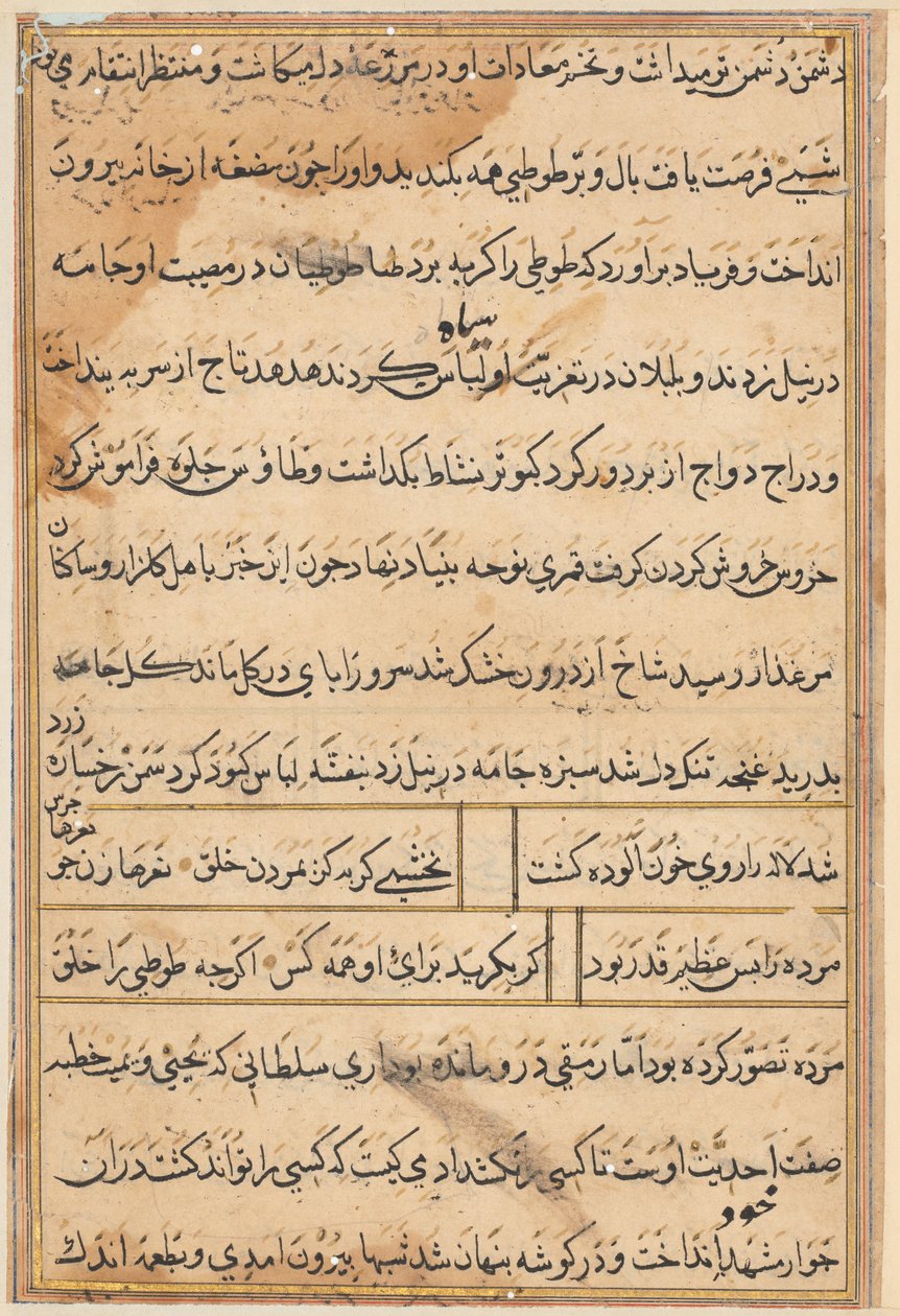 Tuti-Nama Tales of a papukaija, n. 1560. tekijältä Unbekannt