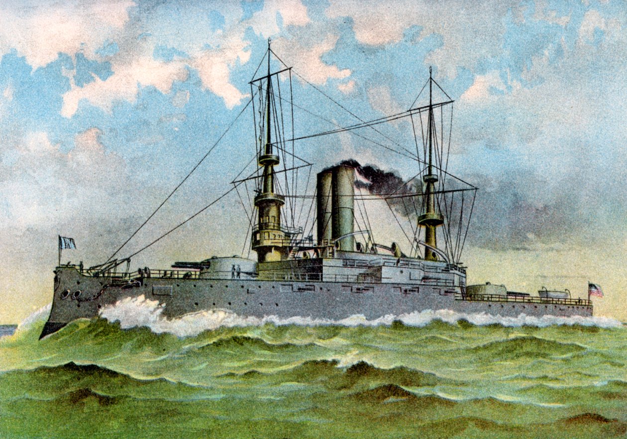 USS Alabama, yhdysvaltalainen taistelulaiva, 1898 tekijältä Unbekannt