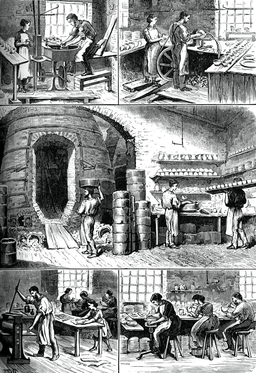 Erilaiset keramiikkaprosessit, c1880 tekijältä Unbekannt
