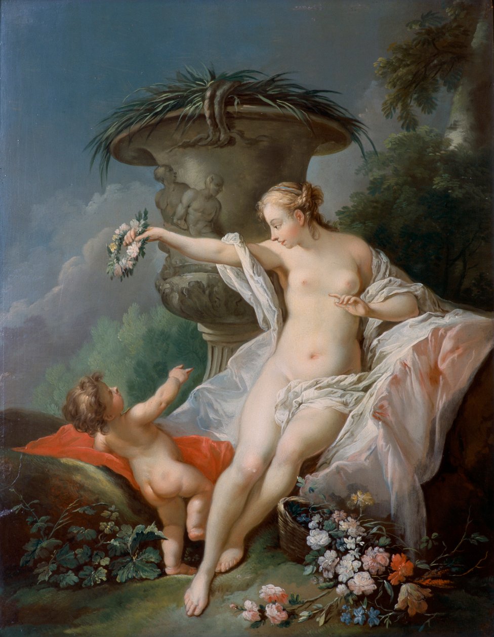 "Venus ja Cupid", 1700-luku tekijältä Unbekannt