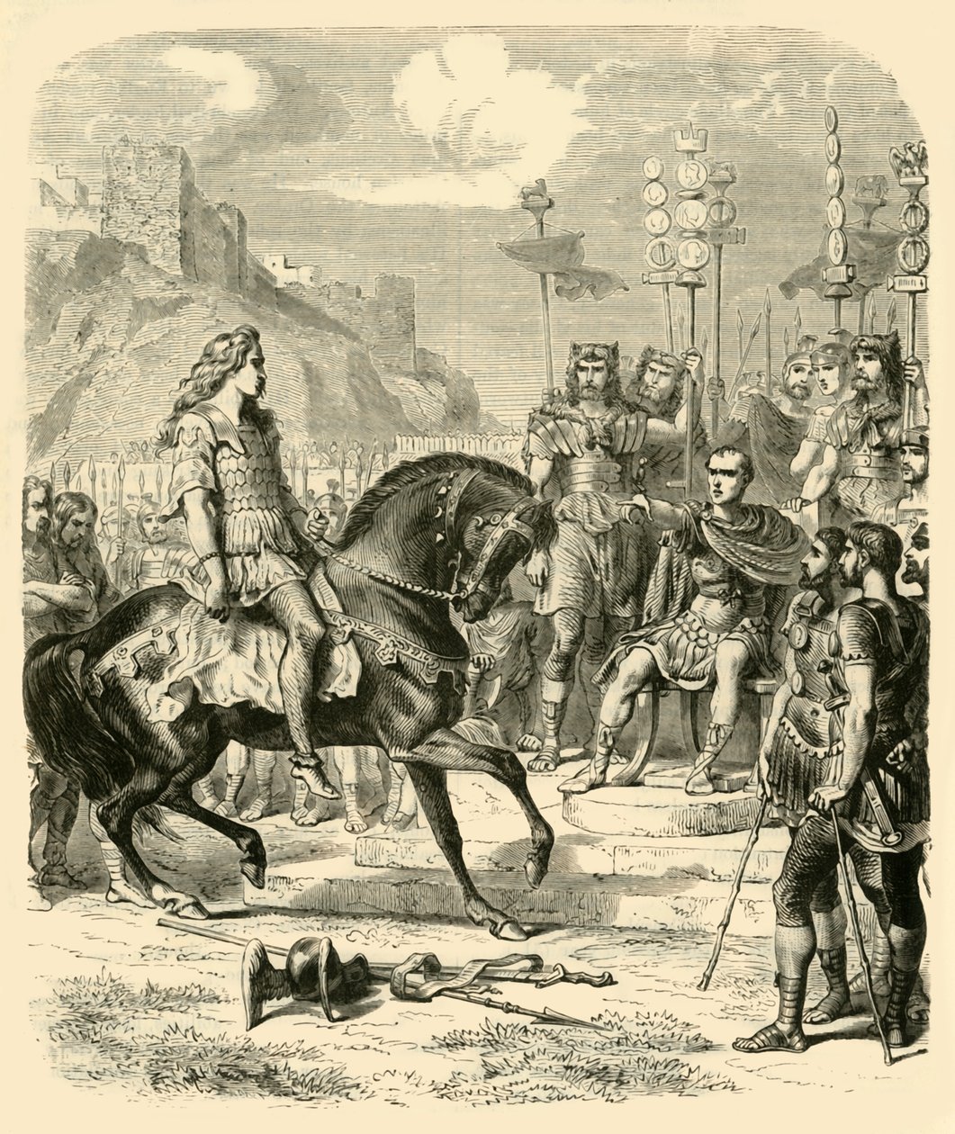 Vercingetorix ennen Caesaria, 1890. tekijältä Unbekannt