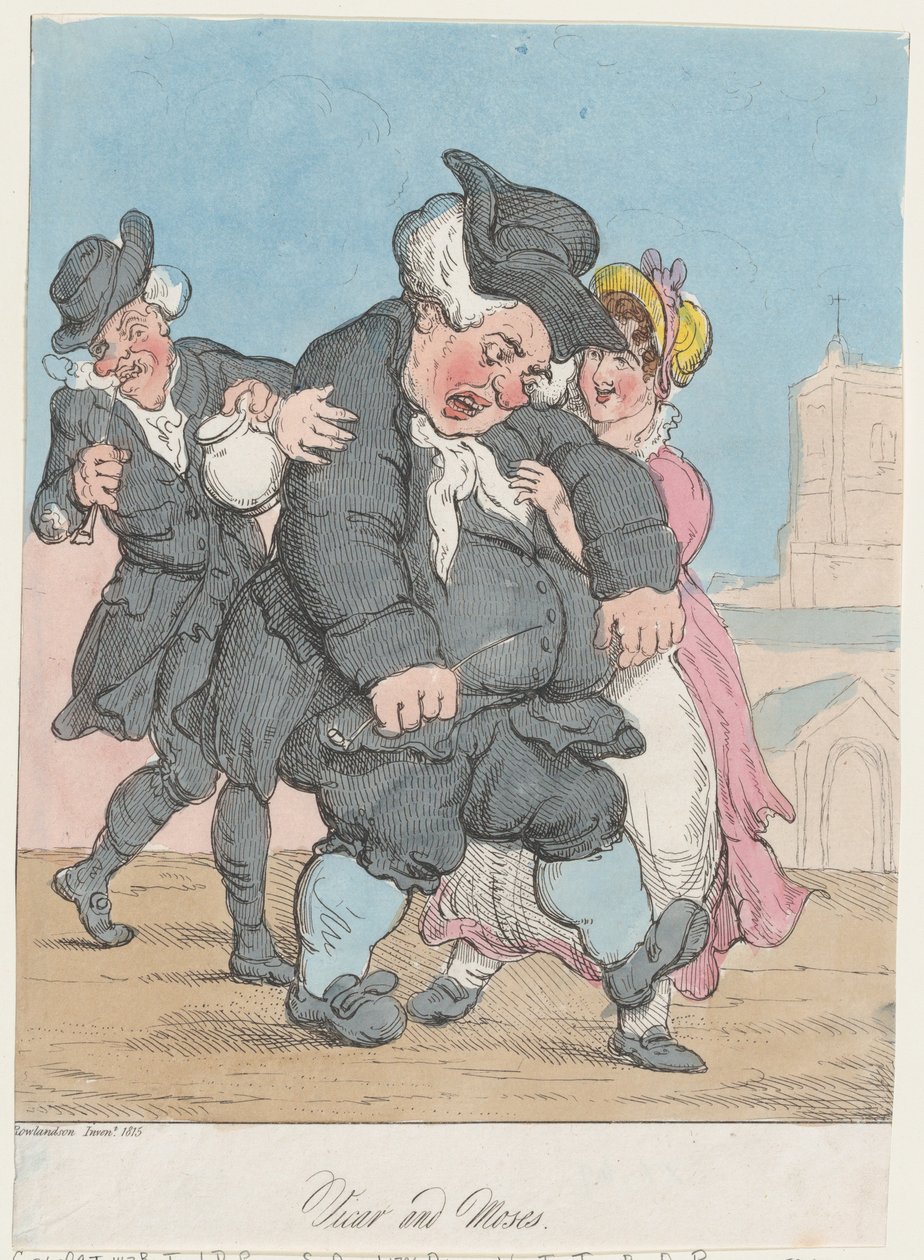 kirkkoherra ja Mooses, 1815, 1815. tekijältä Unbekannt