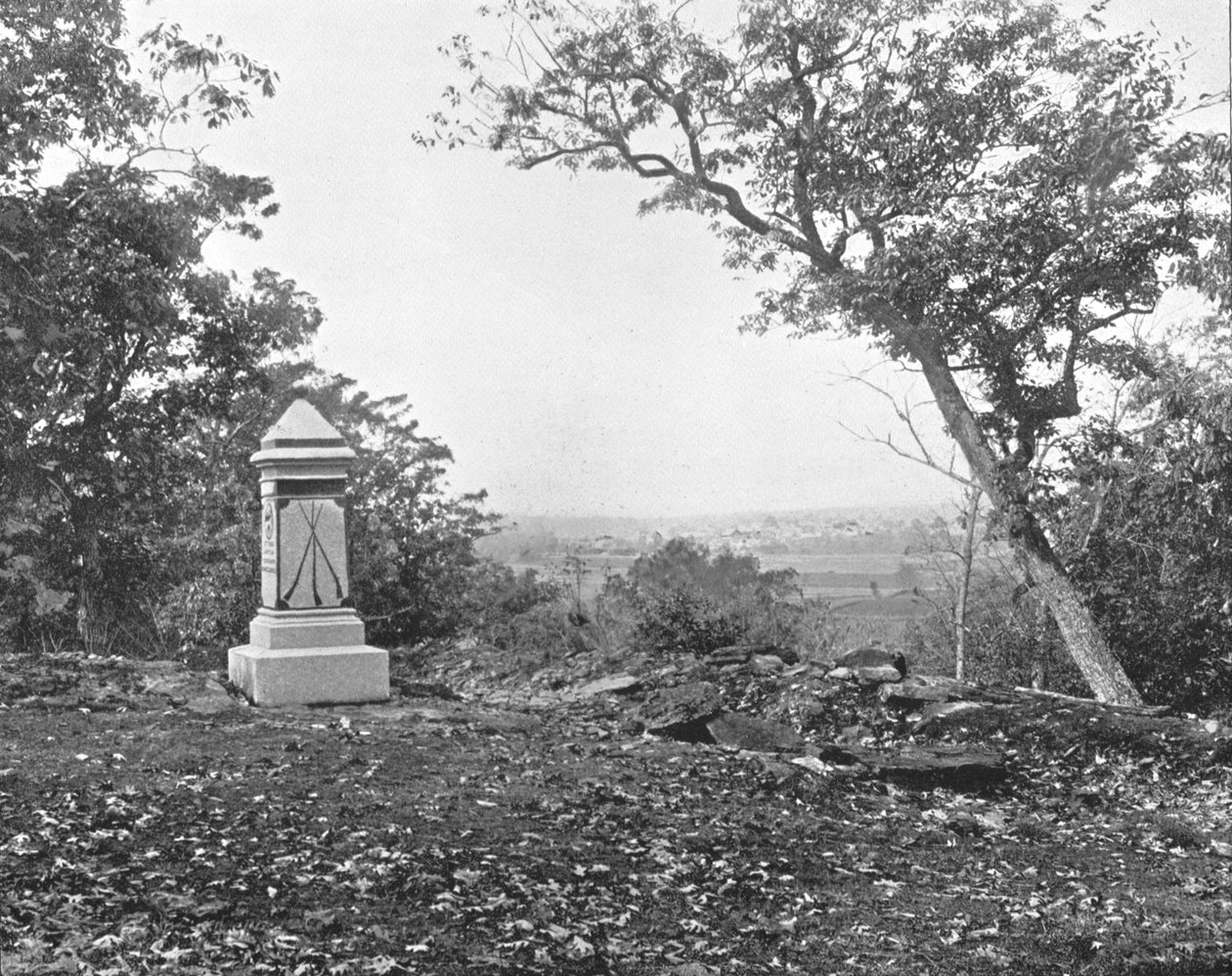 Näkymä Culps Hillistä, Gettysburg, Pennsylvania, USA, c1900. tekijältä Unbekannt