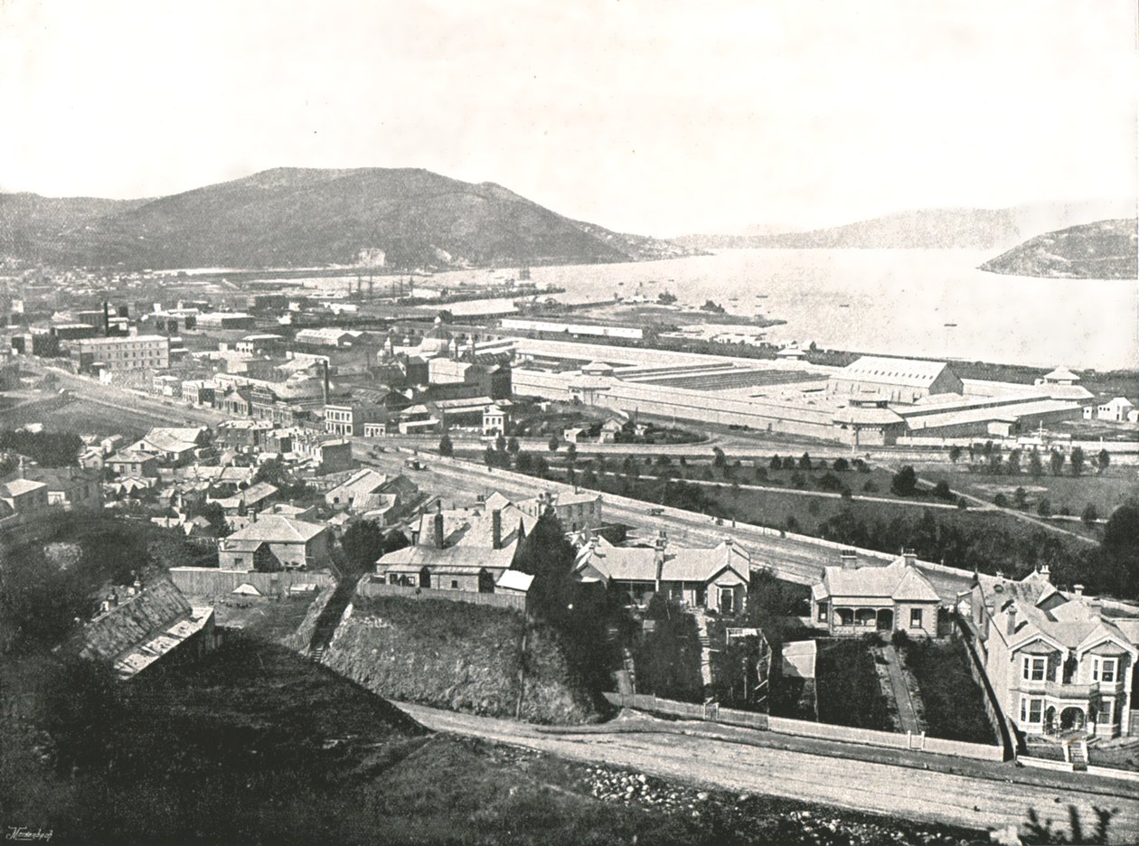 Näkymä Maitland Streetiltä, Dunedin, Uusi-Seelanti, 1895. tekijältä Unbekannt