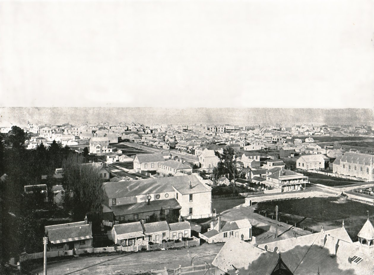 Näkymä Milton Roadilta, Napier, Uusi-Seelanti, 1895. tekijältä Unbekannt
