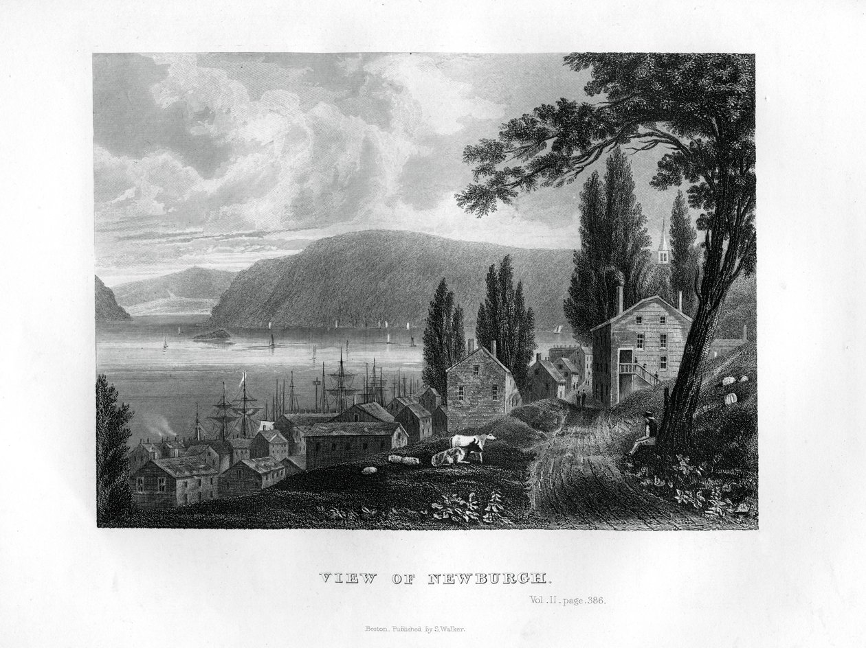 Näkymä Newburghista, New Yorkin osavaltiosta, 1855 tekijältä Unbekannt