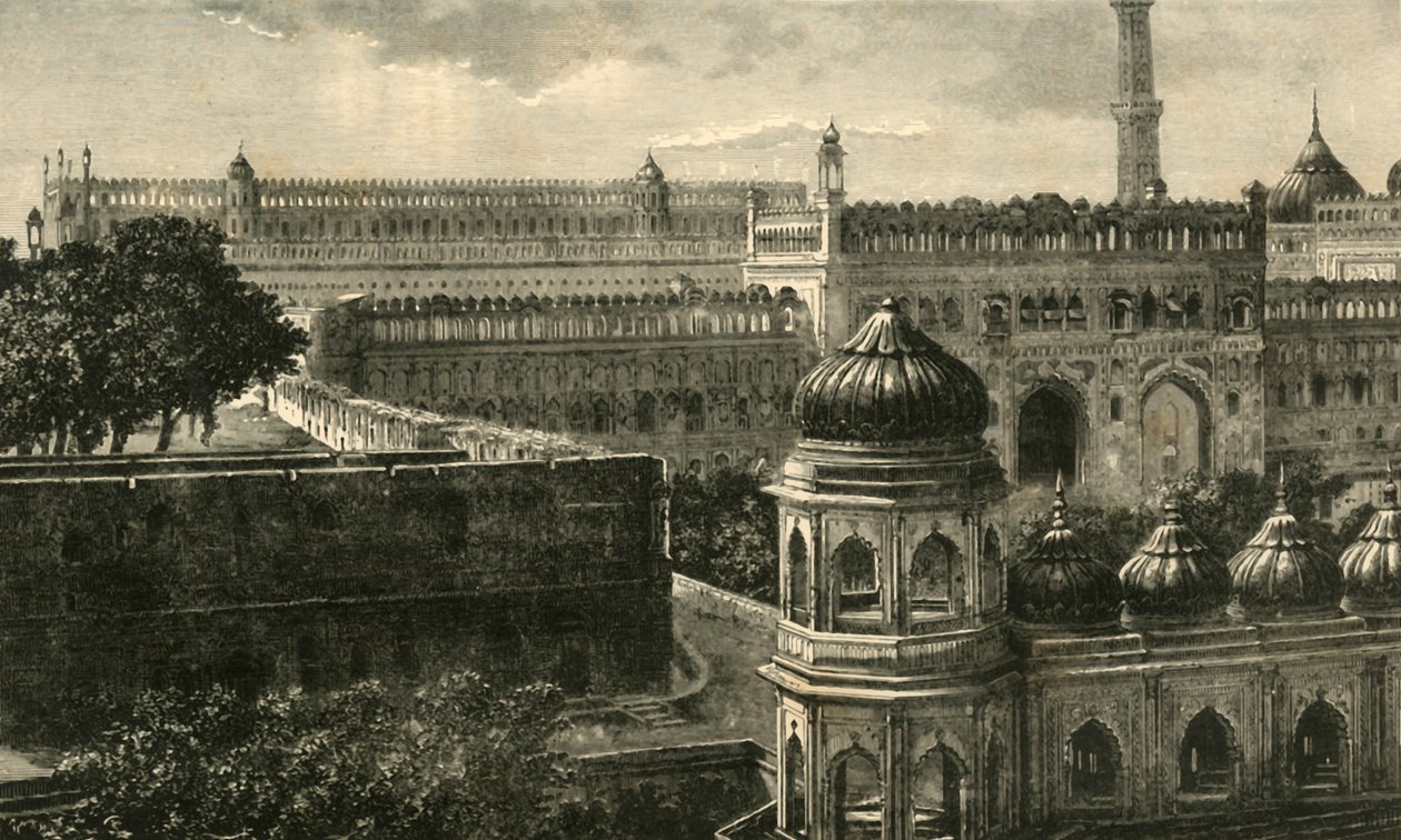 Näkymä Suurelle Imambaralle, Lucknow, 1890. tekijältä Unbekannt