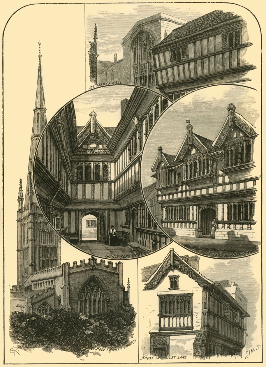 Näkymät Coventryssa, 1898. tekijältä Unbekannt