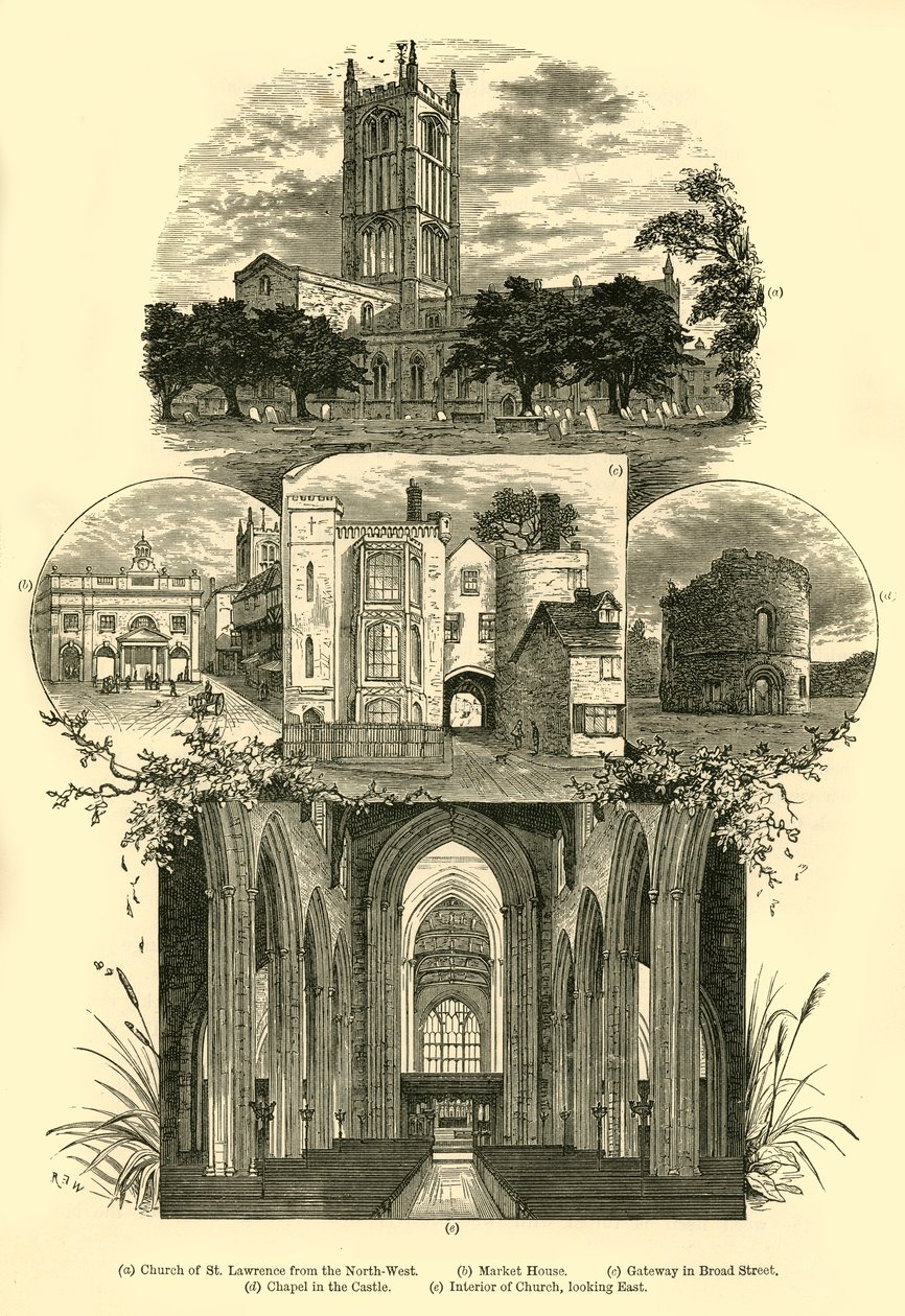 Näkymät Ludlowissa, 1898. tekijältä Unbekannt