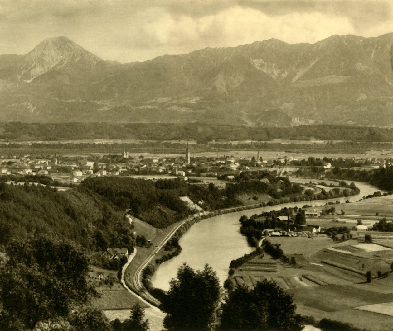 Villach, Kärnten, Itävalta, vuodelta 1935. tekijältä Unbekannt