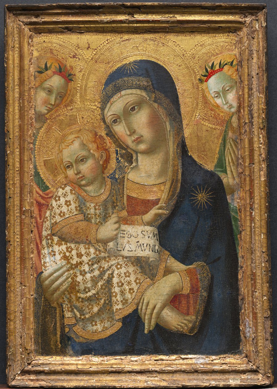 Virgin and Child Enthroned, 1800-luku. tekijältä Unbekannt