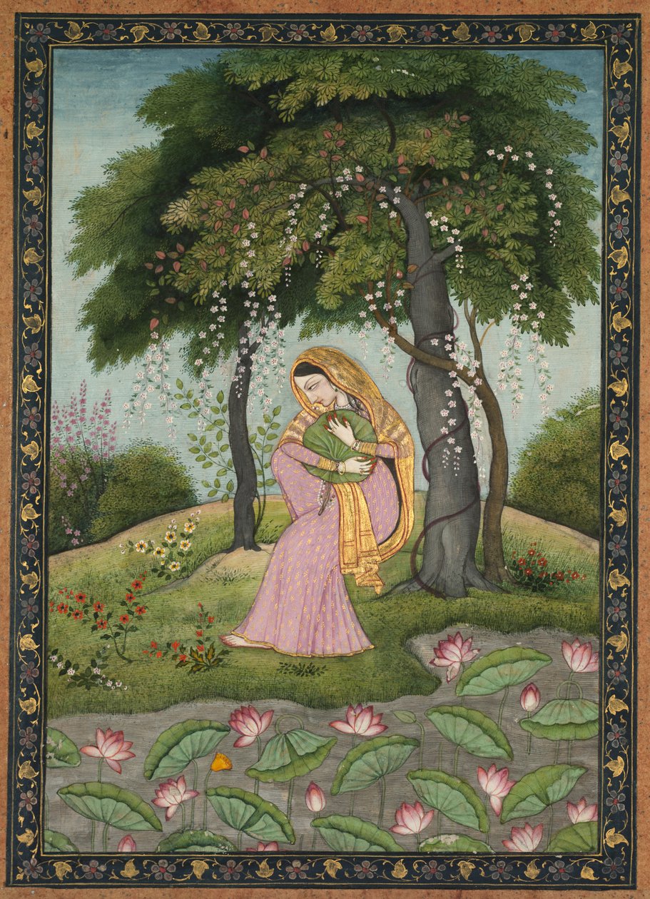 Virahini Nayika, Love-Torn sankaritar, c. 1800. tekijältä Unbekannt