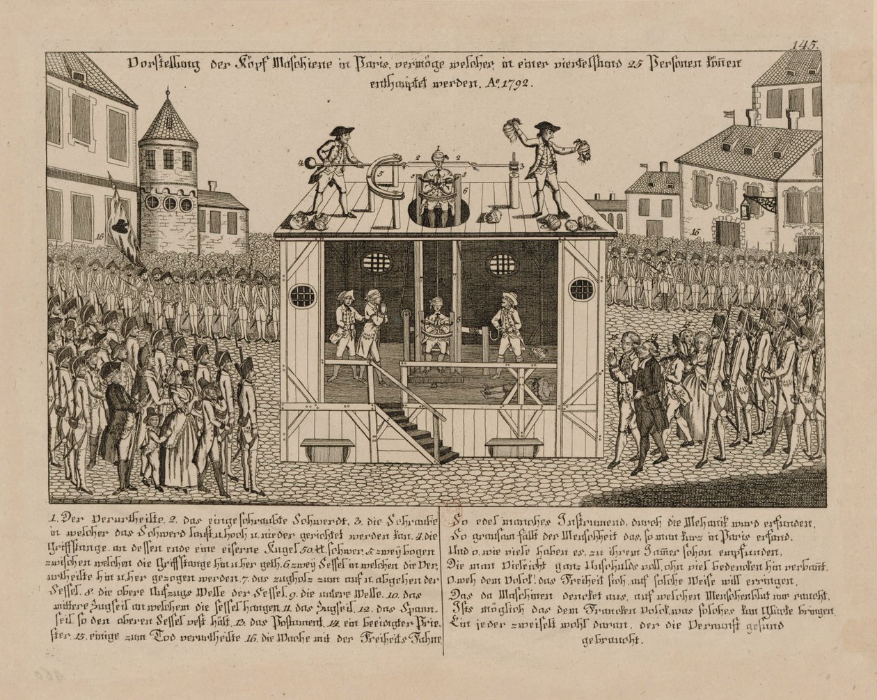Pääkoneen esittely Pariisissa, 1792. tekijältä Unbekannt
