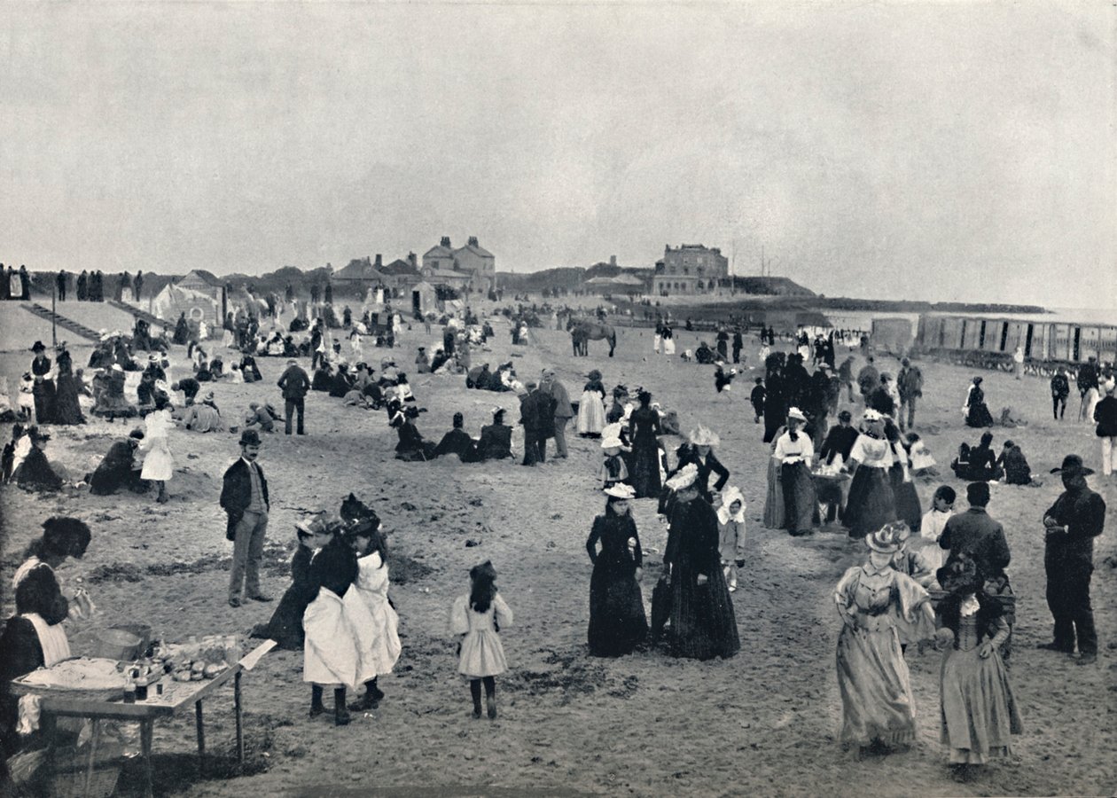 Walton-on-the-Naze - Scene on the Beach, 1895 tekijältä Unbekannt