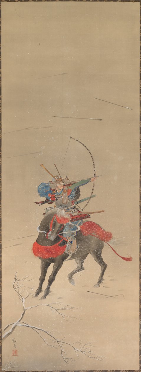 Soturi hevosen selässä, 1700-1800. tekijältä Unbekannt