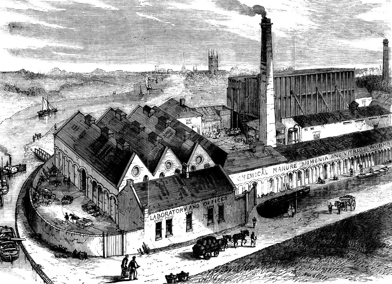 Webbsin kemiantehdas, Diglis, Worcestershire, c1860 tekijältä Unbekannt