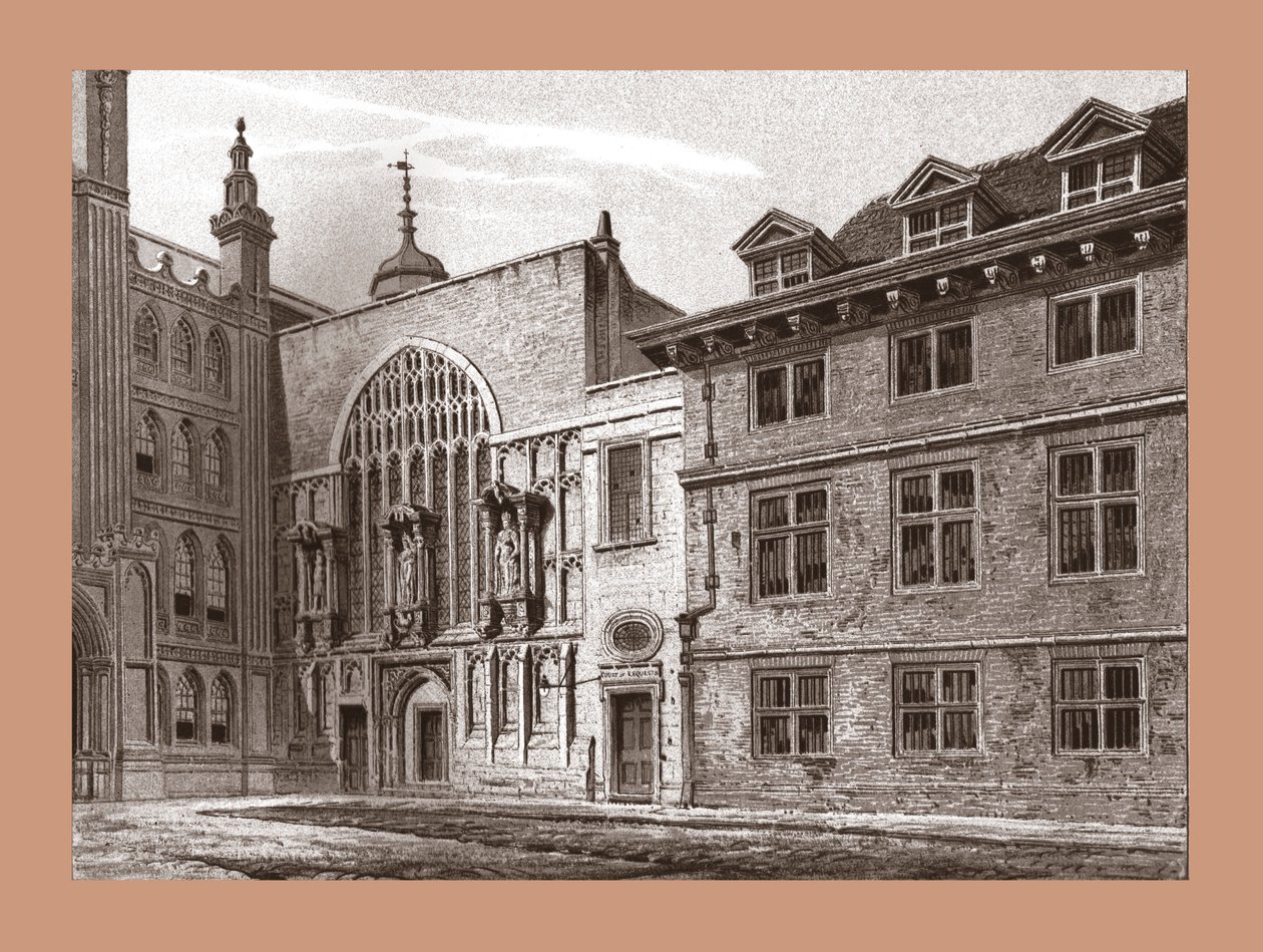 Guildhall Chapelin länsirintama, 1886 tekijältä Unbekannt