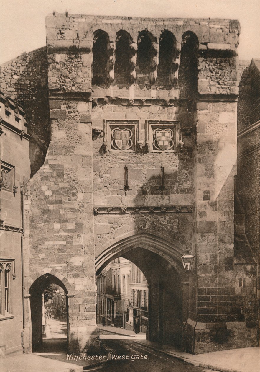 West Gate, Winchester, Hampshire, 1900-luvun alku tekijältä Unbekannt