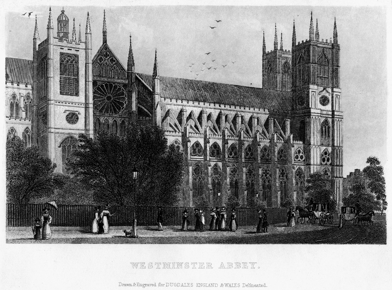 Westminster Abbey, Lontoo, 1800-luku tekijältä Unbekannt