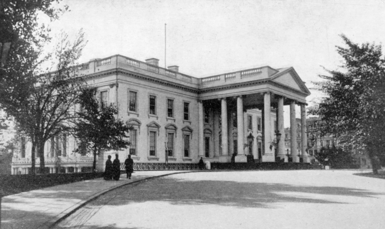 Valkoinen talo, Washington, Yhdysvallat, 1901 tekijältä Unbekannt