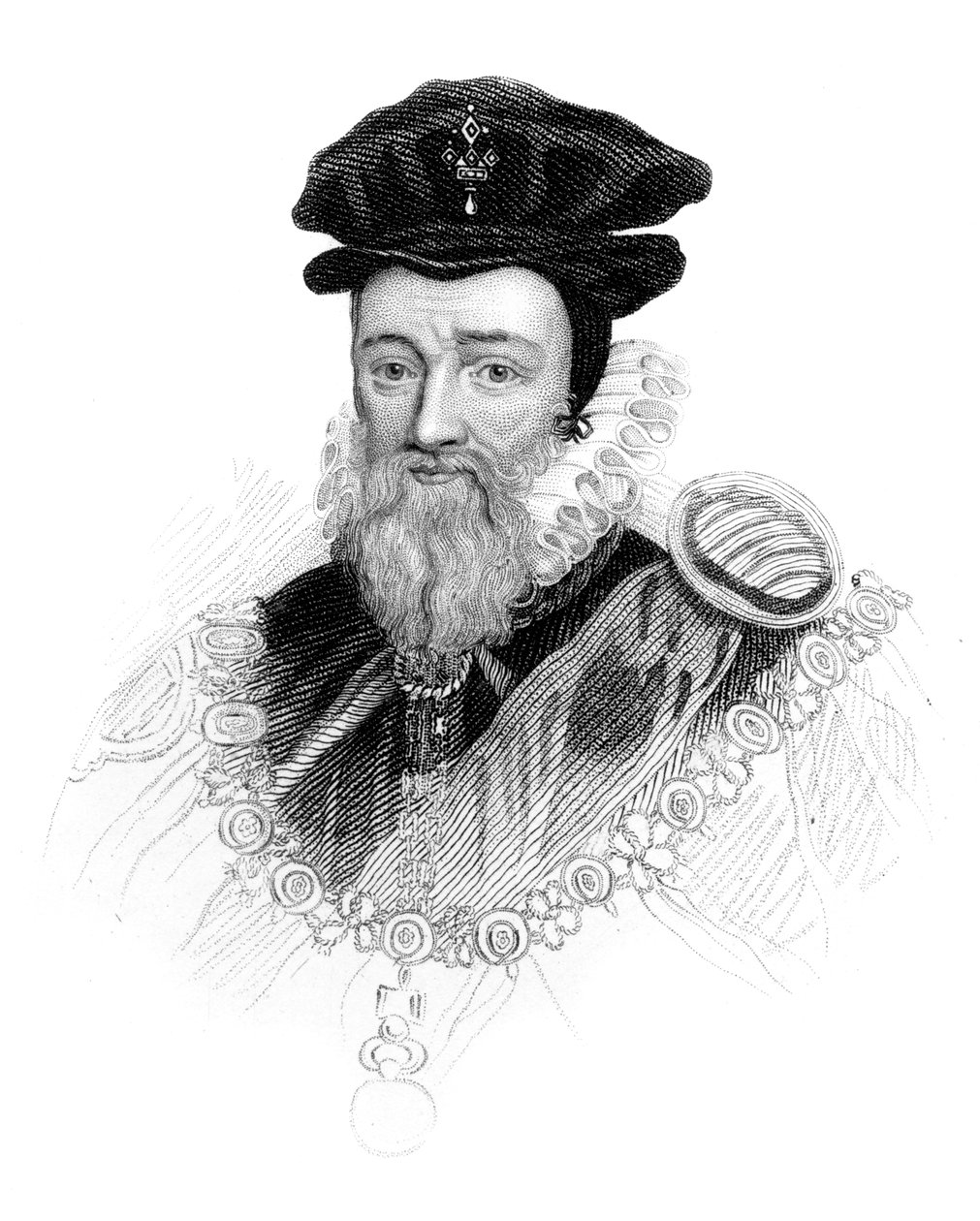 William Cecil, 1. Baron Burghley, 1850 tekijältä Unbekannt