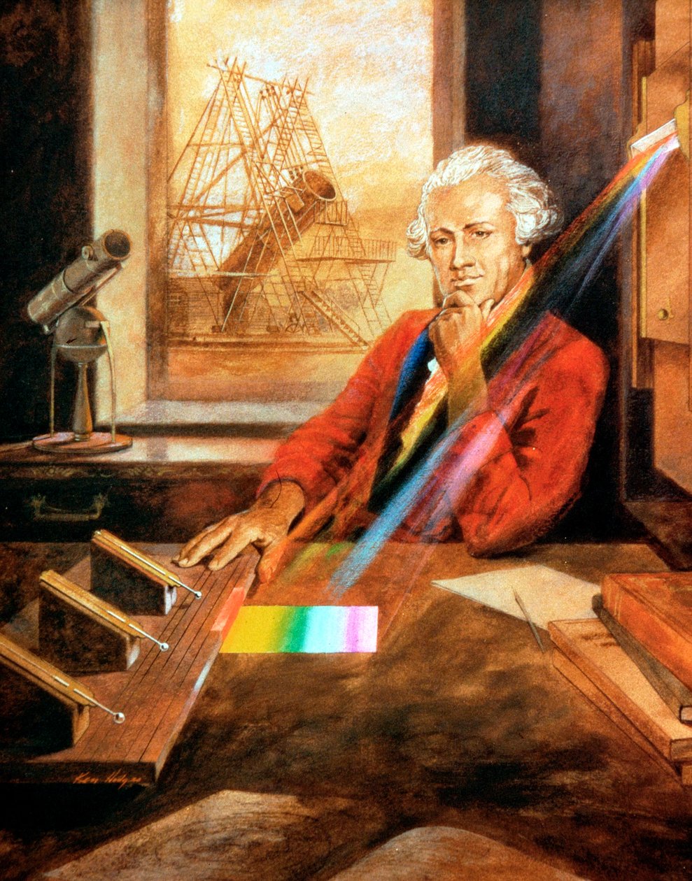 William Herschel 1738-1822 saksalaissyntyinen englantilainen tähtitieteilijä tekijältä Unbekannt
