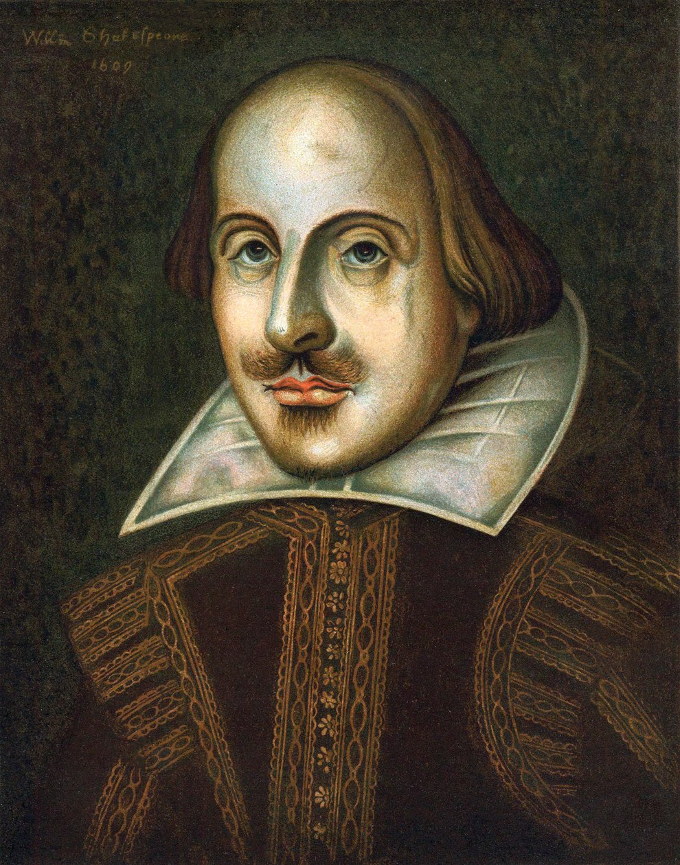 William Shakespeare, englantilainen näytelmäkirjailija, 1609 tekijältä Unbekannt