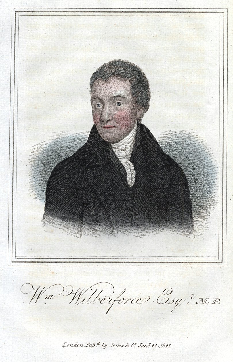 William Wilberforce, englantilainen orjuuden vastainen kampanja, 1821 tekijältä Unbekannt