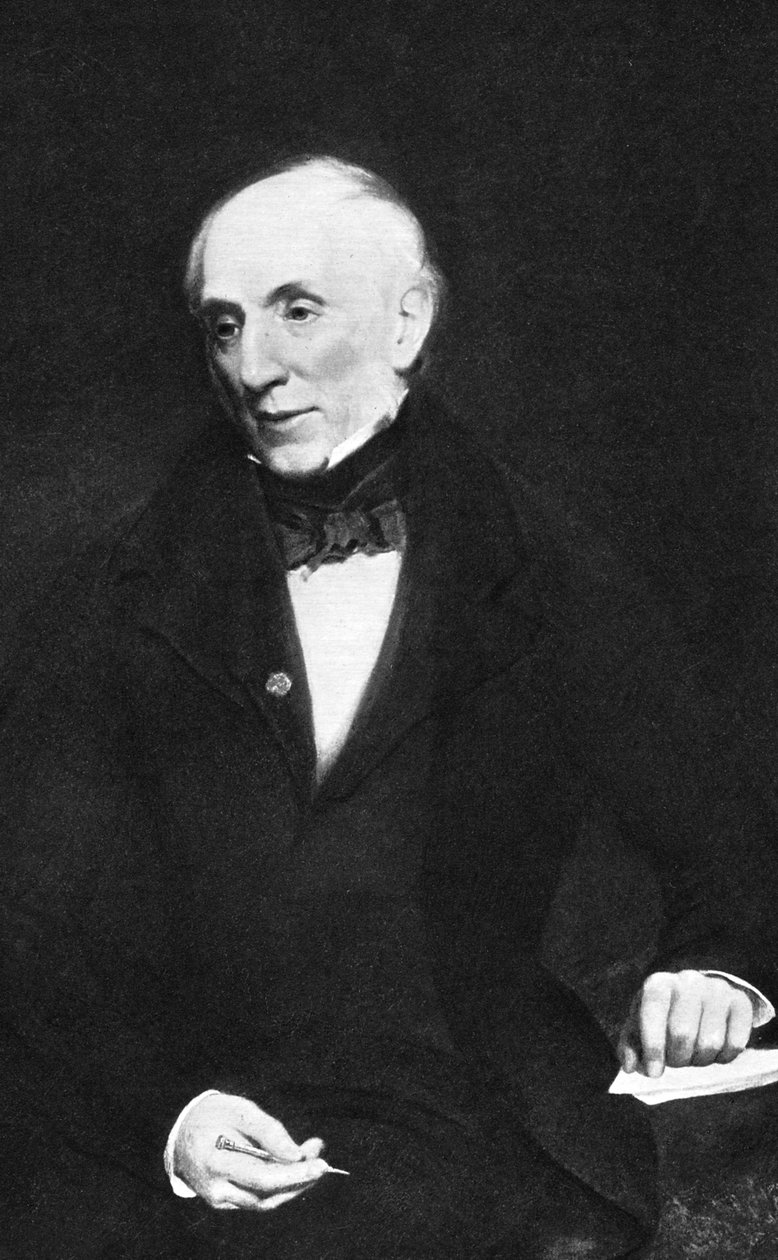 William Wordsworth, englantilainen romanttinen runoilija, 1850. tekijältä Unbekannt