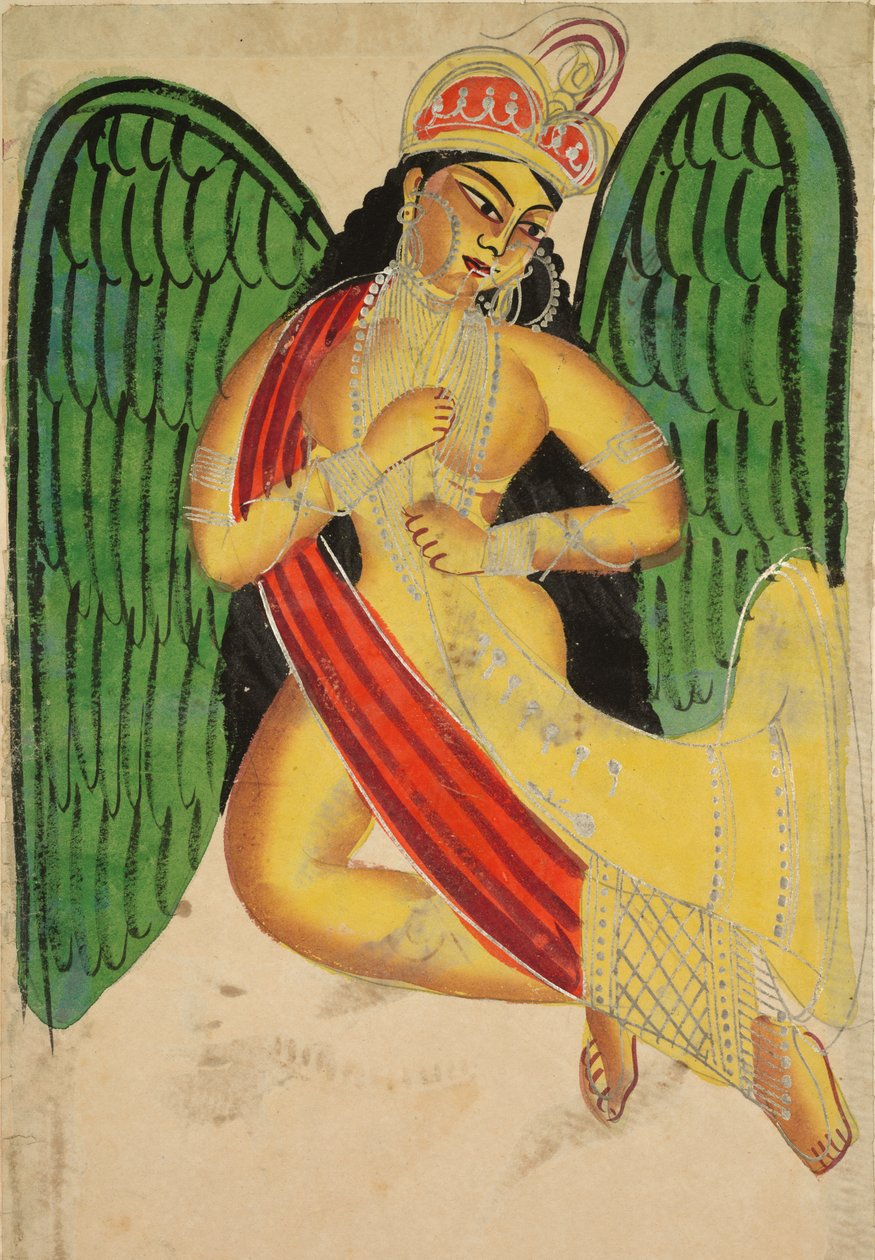 Siivekäs Apsara torvella, 1800-luku. tekijältä Unbekannt
