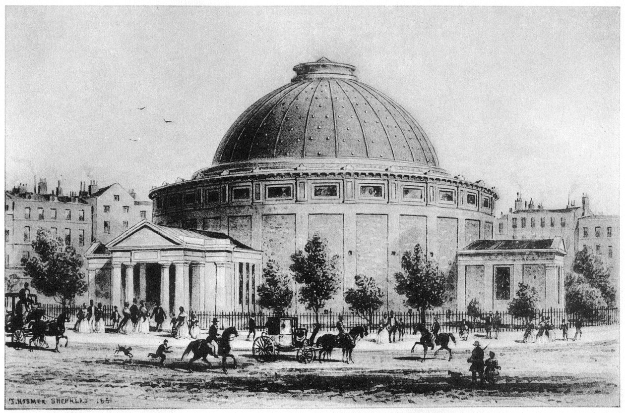 Wylds Globe, Leicester Square, Lontoo, 1851-1862 1907 tekijältä Unbekannt