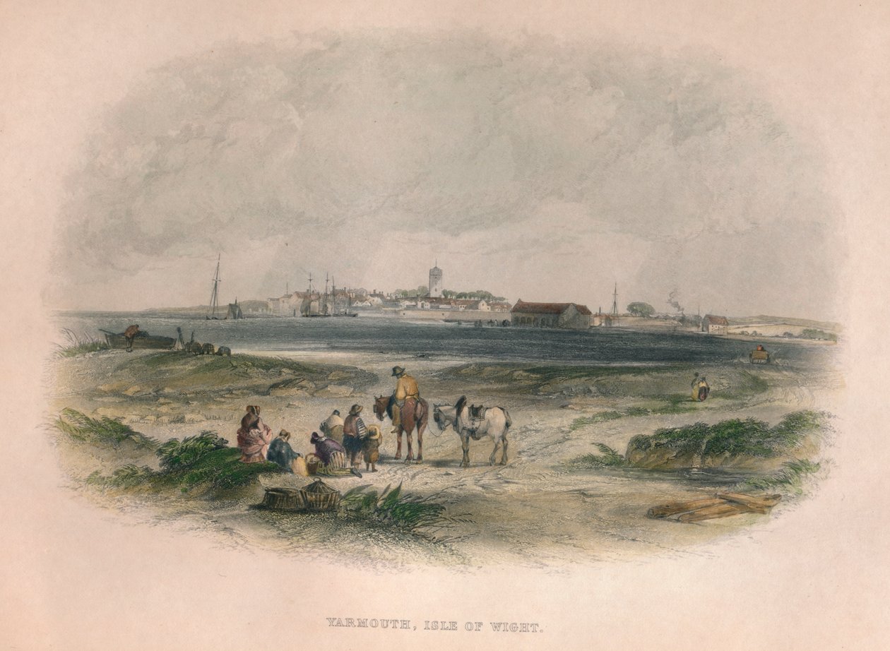 Yarmouth, Isle of Wight, 1800-luku. tekijältä Unbekannt