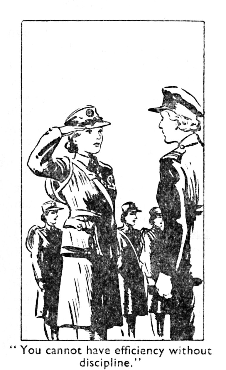 Tehokkuutta ei voi saavuttaa ilman kurinalaisuutta., 1940 tekijältä Unbekannt