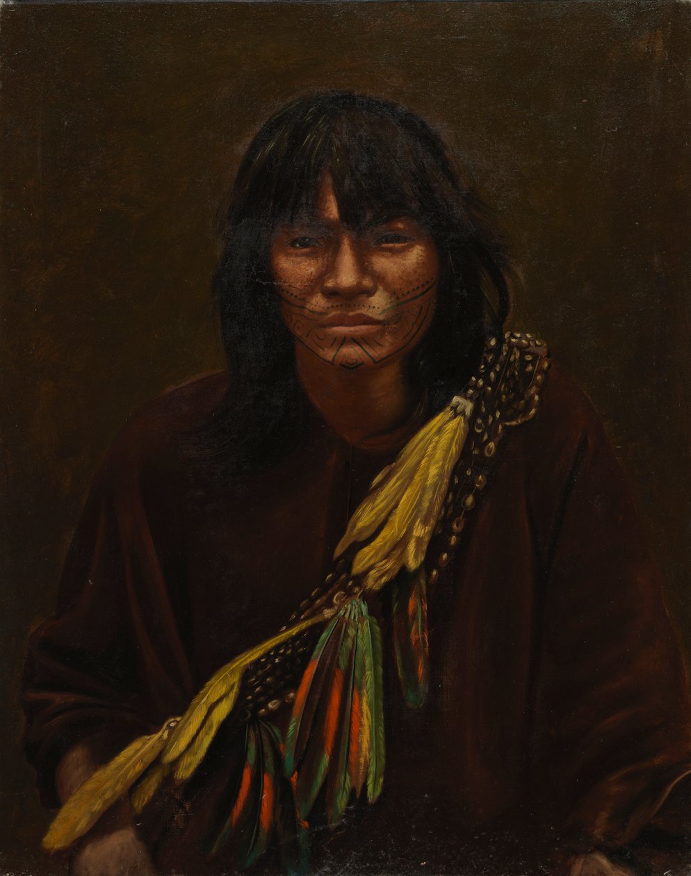 Zaparo Intiaani, n. 1890-1892. tekijältä Unbekannt