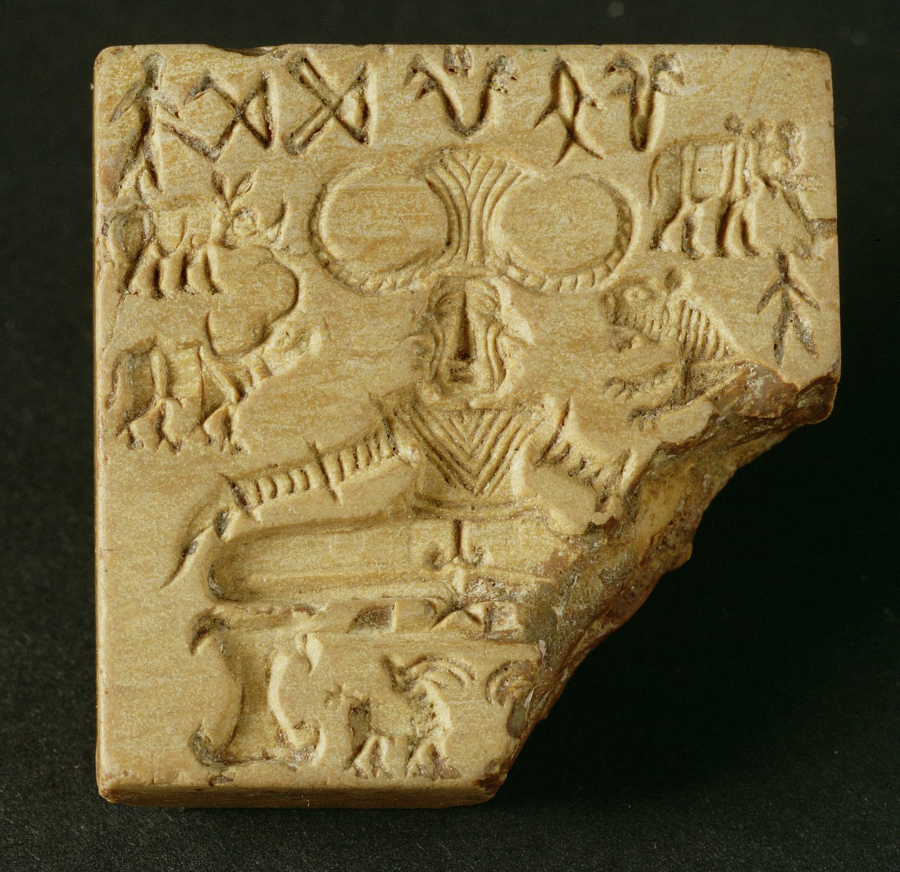 Steatiitti Pasupati-sinetti, Mohenjodaro, 2300-1750 eaa tekijältä Unbekannt Unbekannt