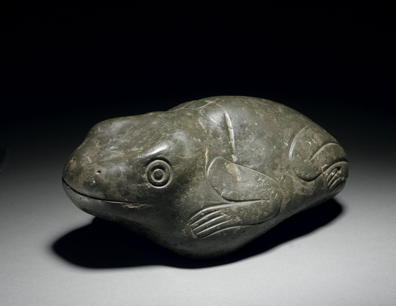 Harvinainen atsteekkien kivisammakko, n. 1200-1521 tekijältä Unbekannt
