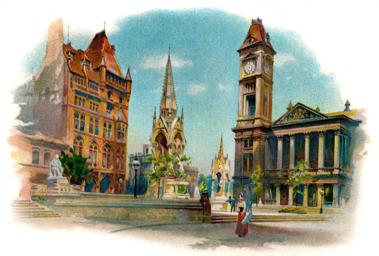 Chamberlain Square, Birmingham tekijältä Unbekannter Künstler